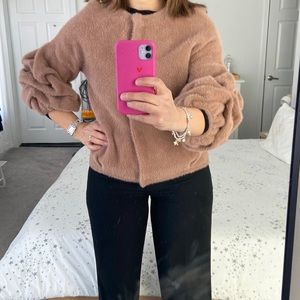 Cozy powder cardigan
